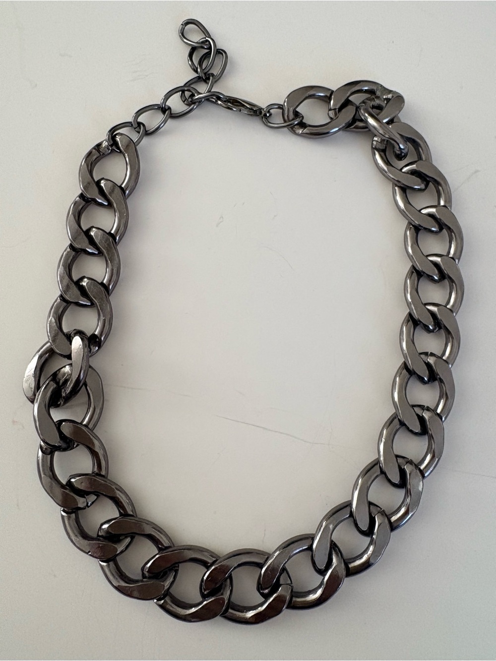 Gunmetal Chunky Chain Necklace - Men Accessories